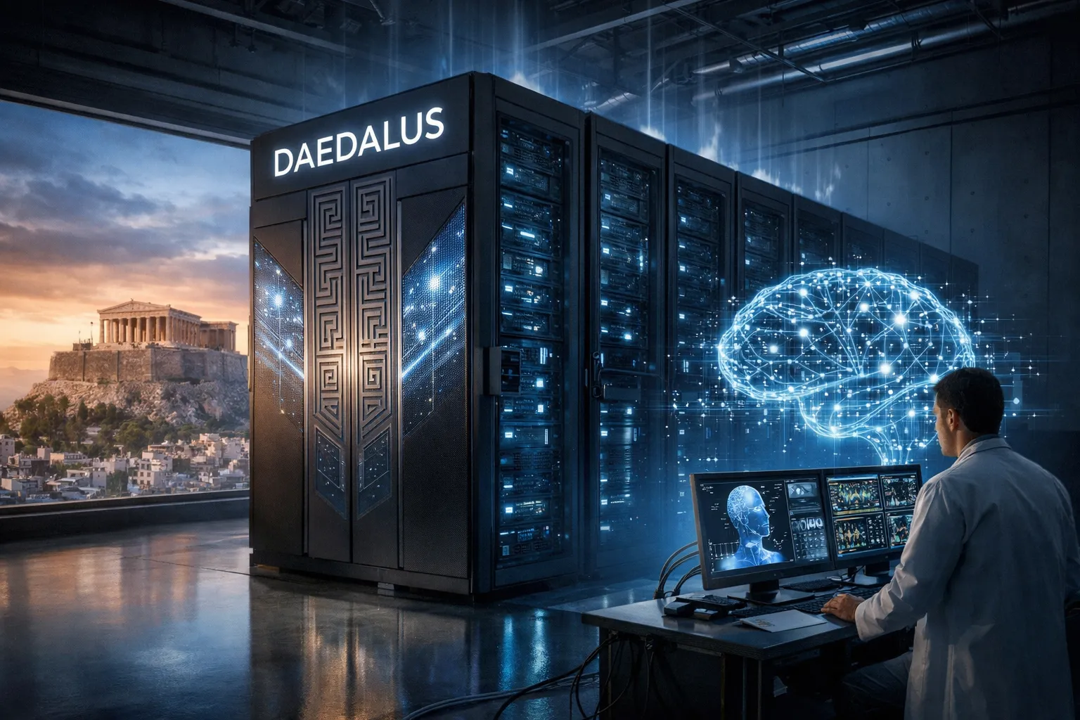 cover for Greece Launches Daedalus Supercomputer to Boost AI Research